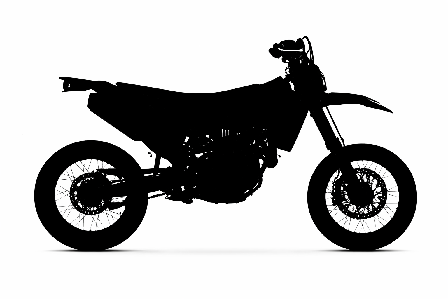 Abnehmbarer Kennzeichenhalter für Husqvarna 701