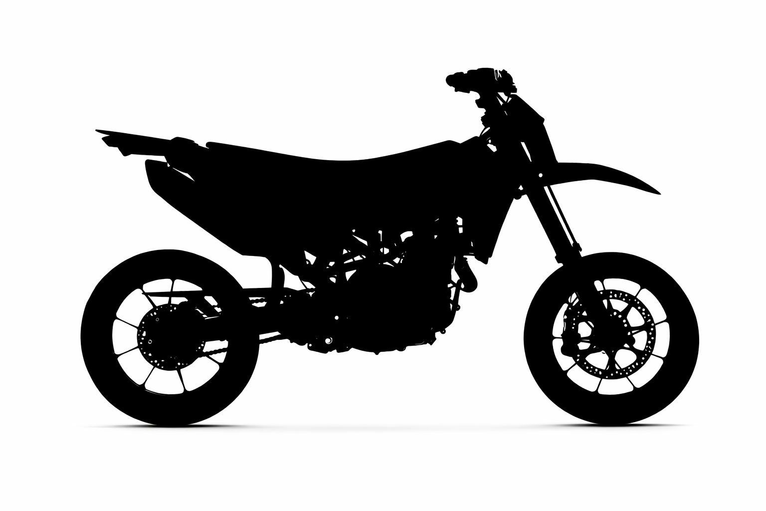 Abnehmbarer Kennzeichenhalter für GASGAS SM 700