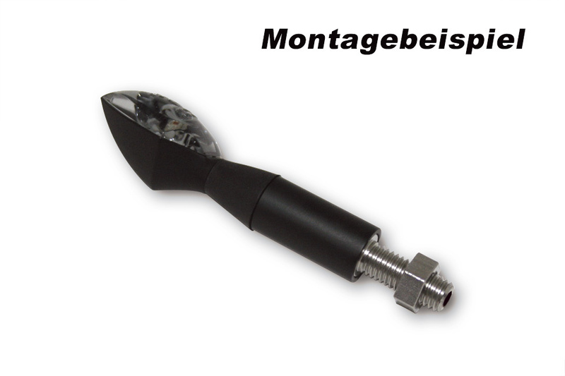 HIGHSIDER pro Blinkerverlängerung Schwarz M8 (Paar)