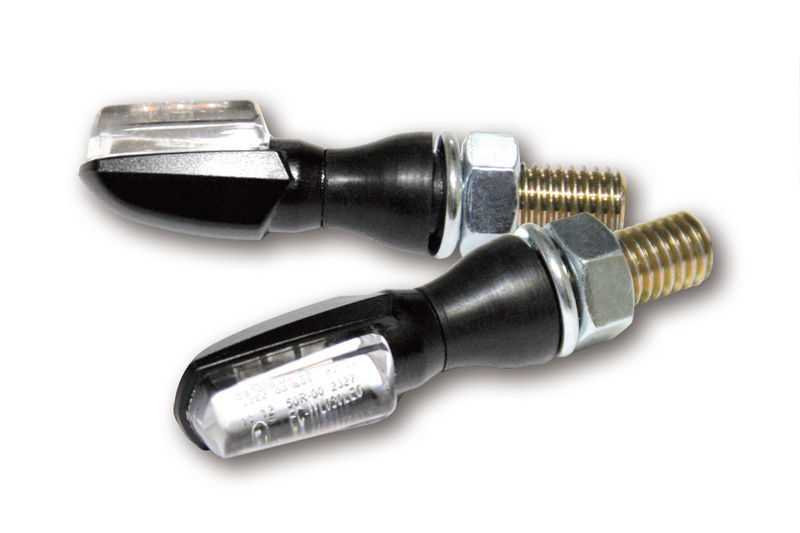 SHIN YO Spark LED Blinker Schwarz/Transluzent E-Geprüft (Paar)