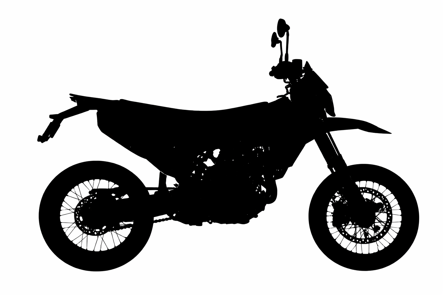 Abnehmbarer Kennzeichenhalter für KTM SMC-R /ENDURO-R