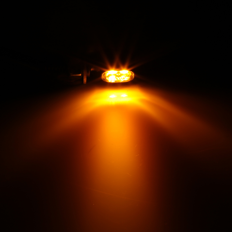 SHIN YO Vision-TS LED Blinker Schwarz/Getönt E-Geprüft (Paar)