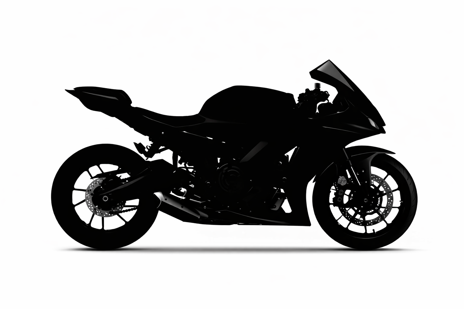 Abnehmbarer Kennzeichenhalter für Yamaha R7